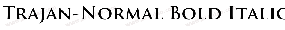 Trajan-Normal Bold Italic字体转换